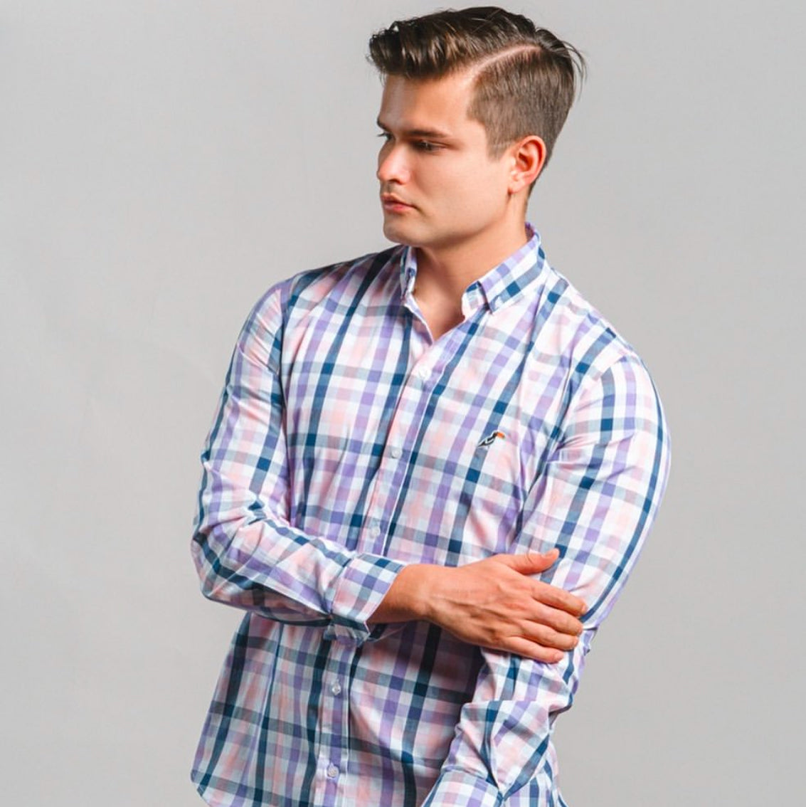 Camisa Tucane cuadrada rosa
