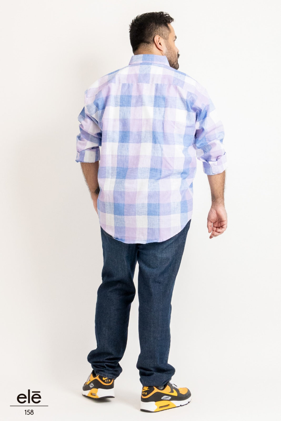 Camisa Ele cuadrada pastel