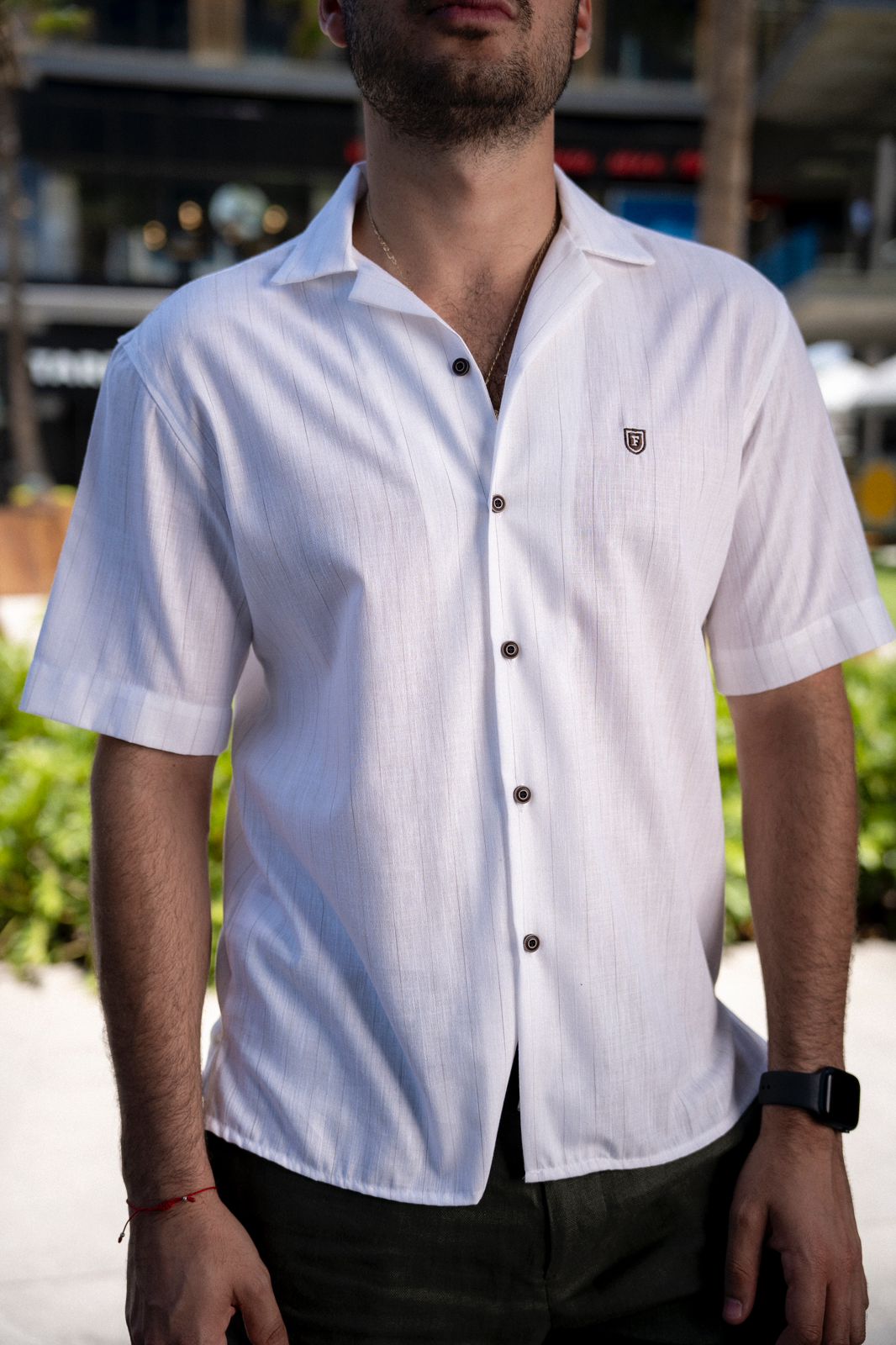 Camisa Fortrop manga corta hueso