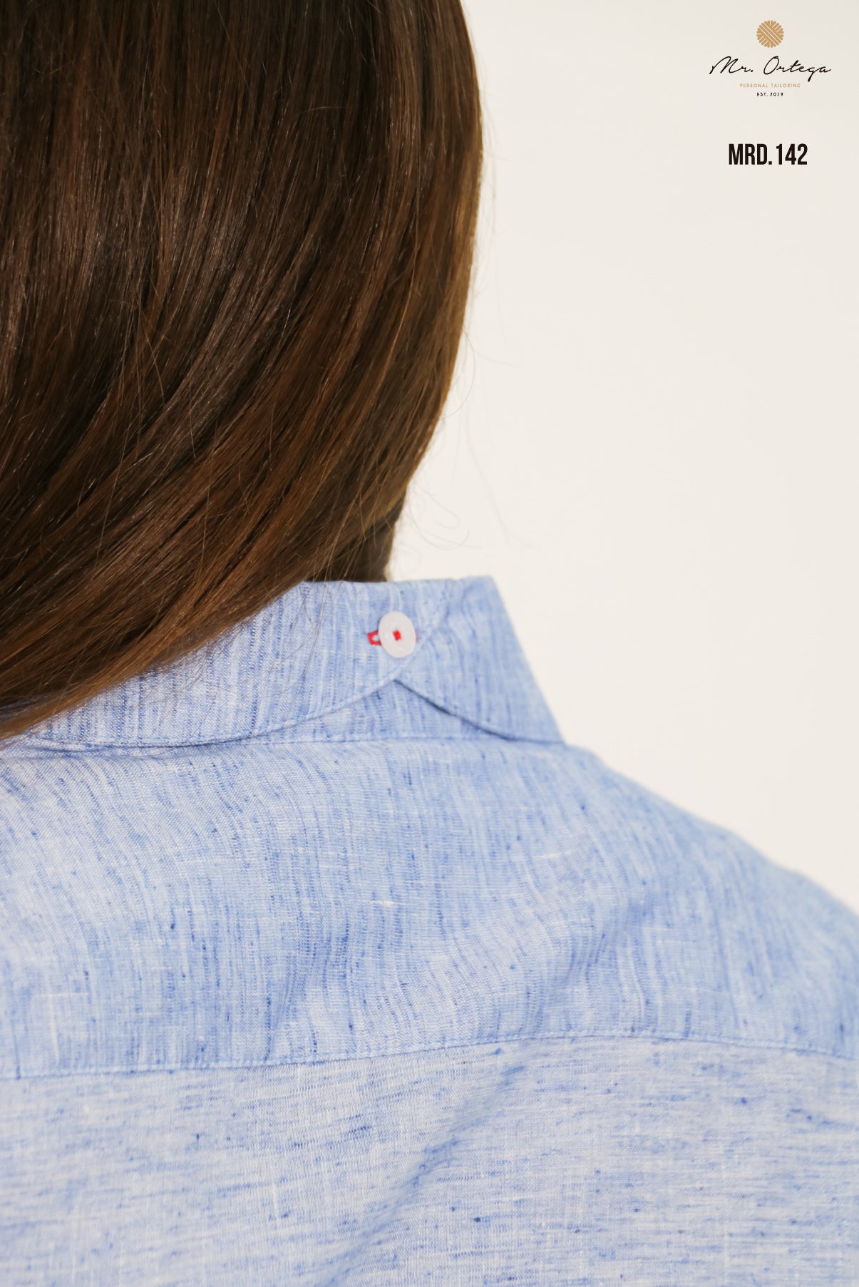 Camisa Mr Ortega jaspeada marino