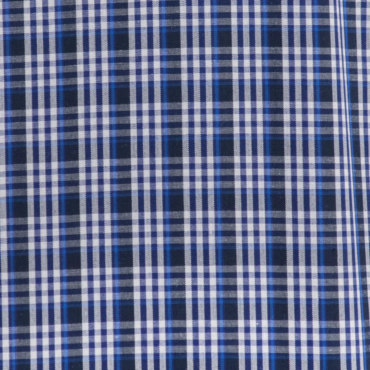 Camisa Dioro manga larga cuadros azul