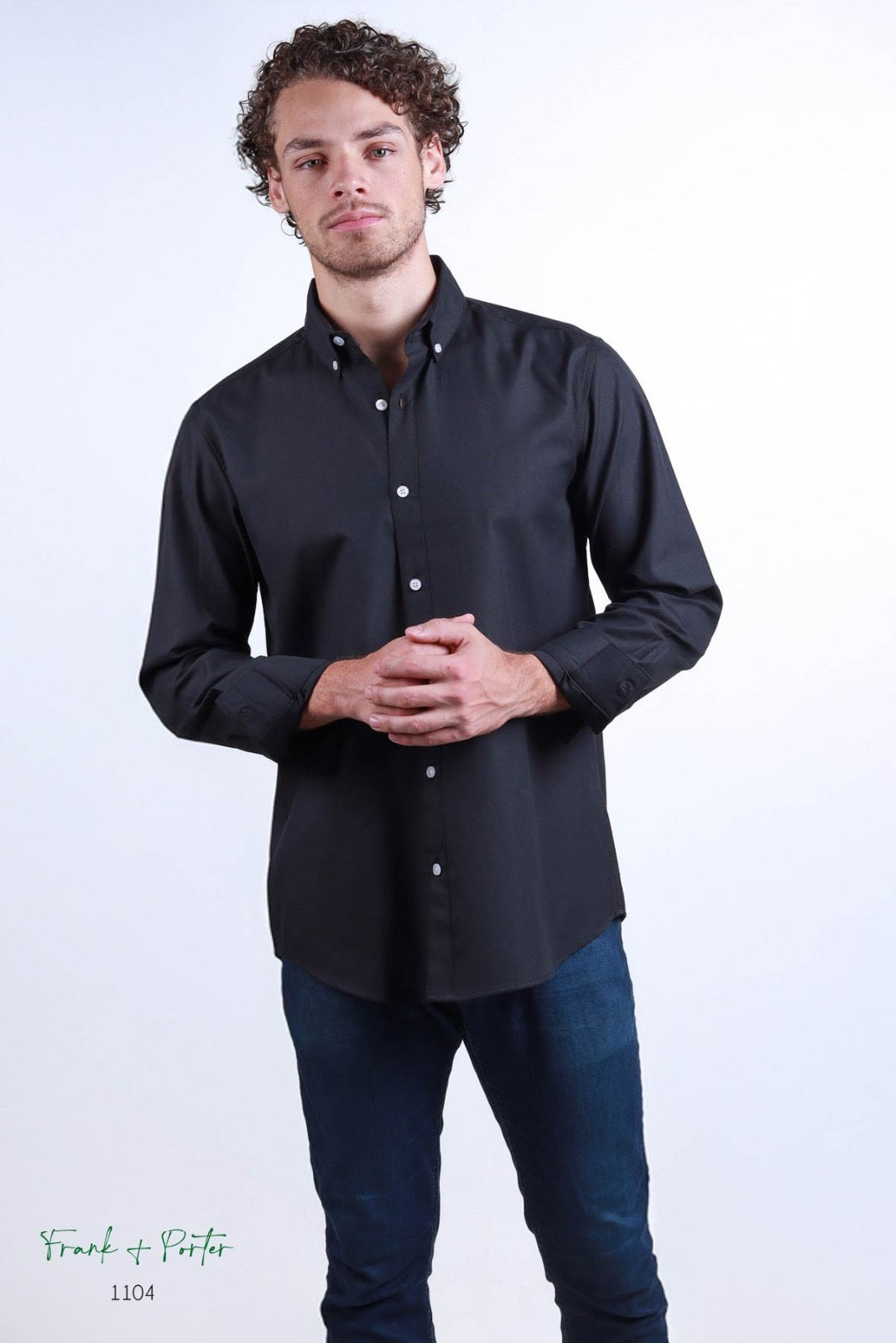 Camisa Frank Porter lisa negro