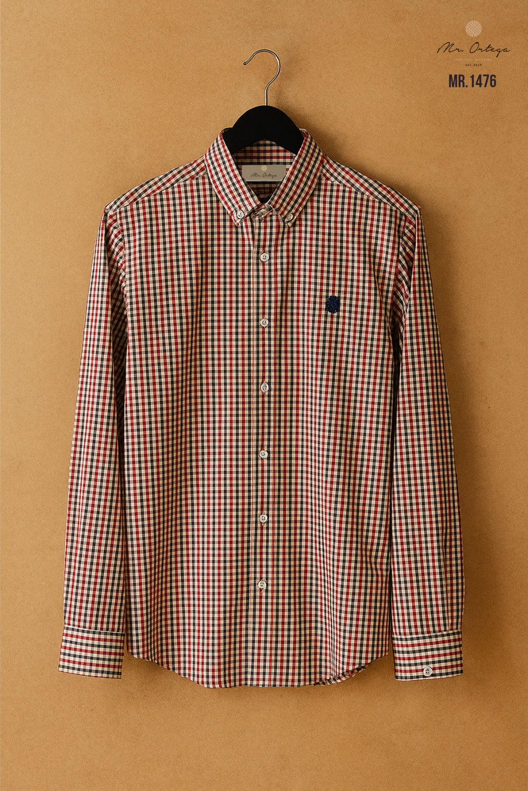 Camisa Mr Ortega cuadrada multicolor