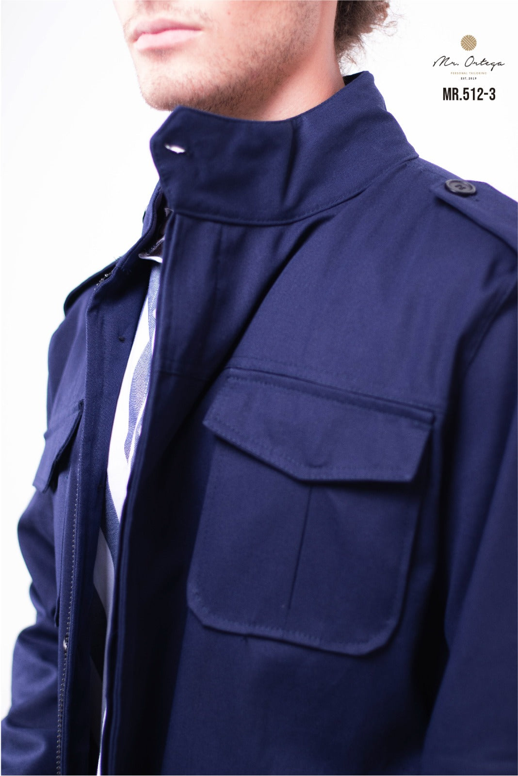 Chamarra Mr Ortega cazadora marino