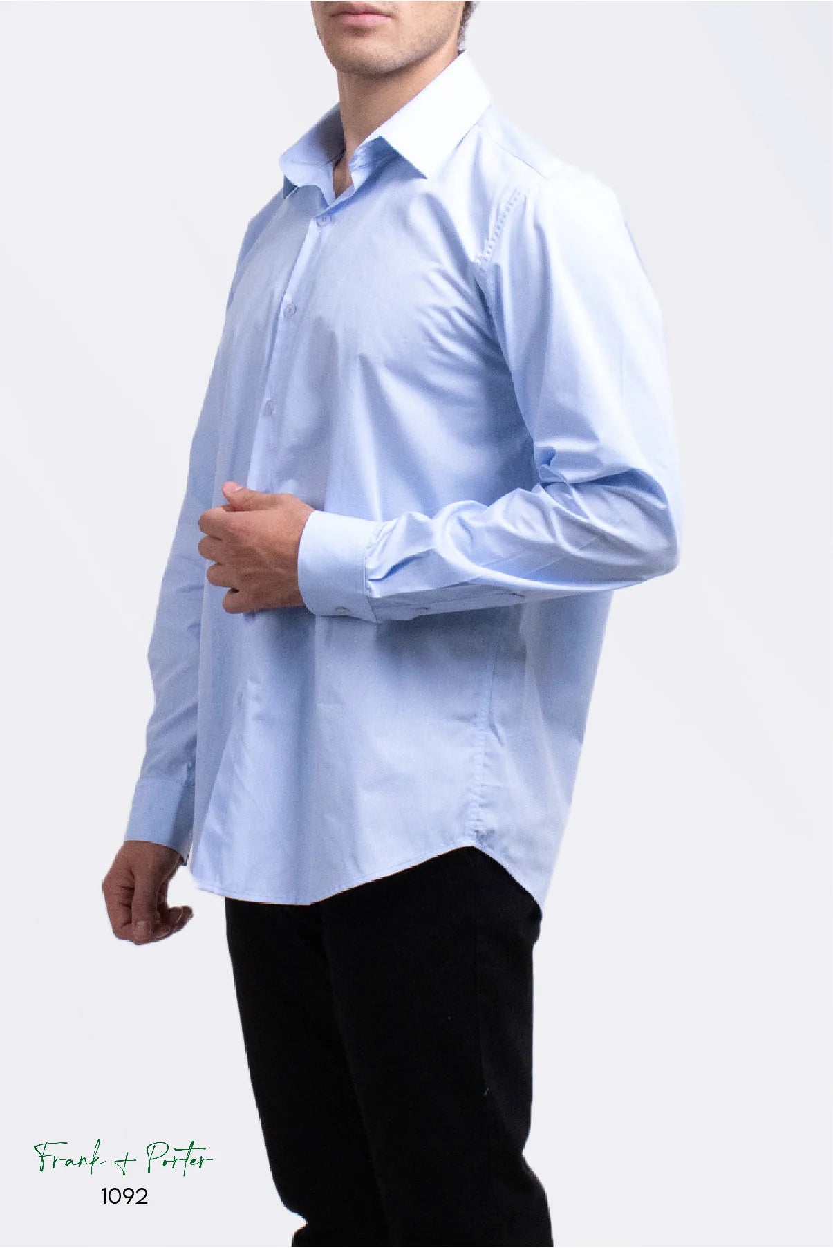 Camisa Frank Porter lisa azul