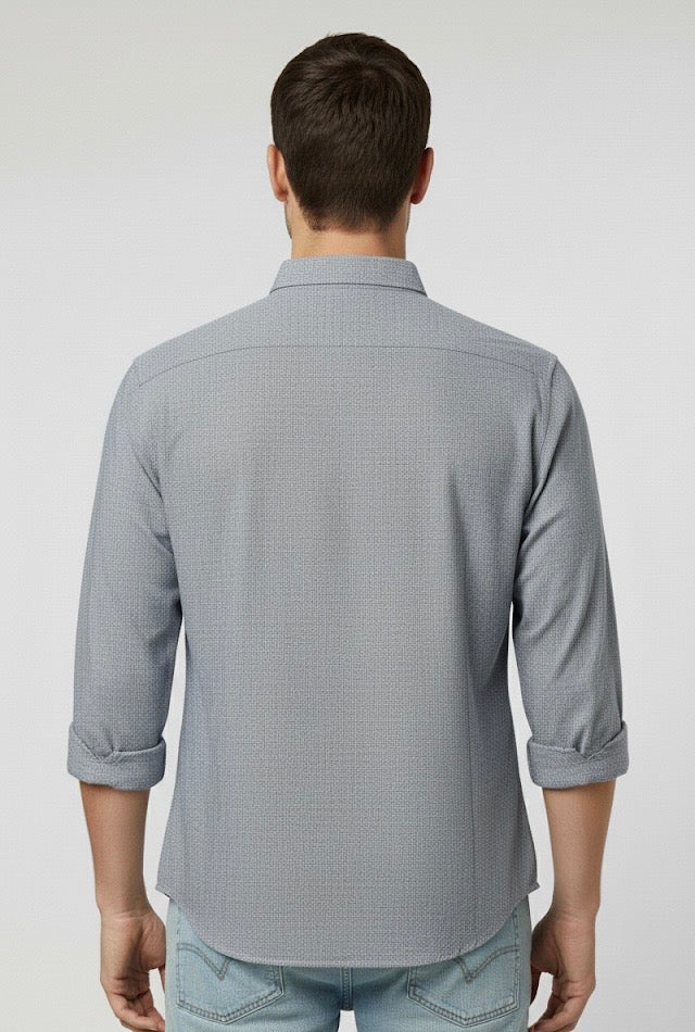 Camisa Mr Ortega manga larga Marino