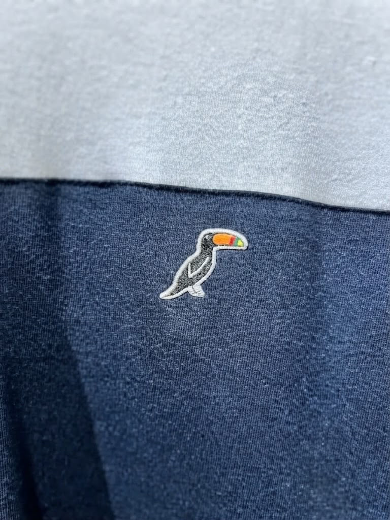 T-Shirt Tucane Colorblock Blanco