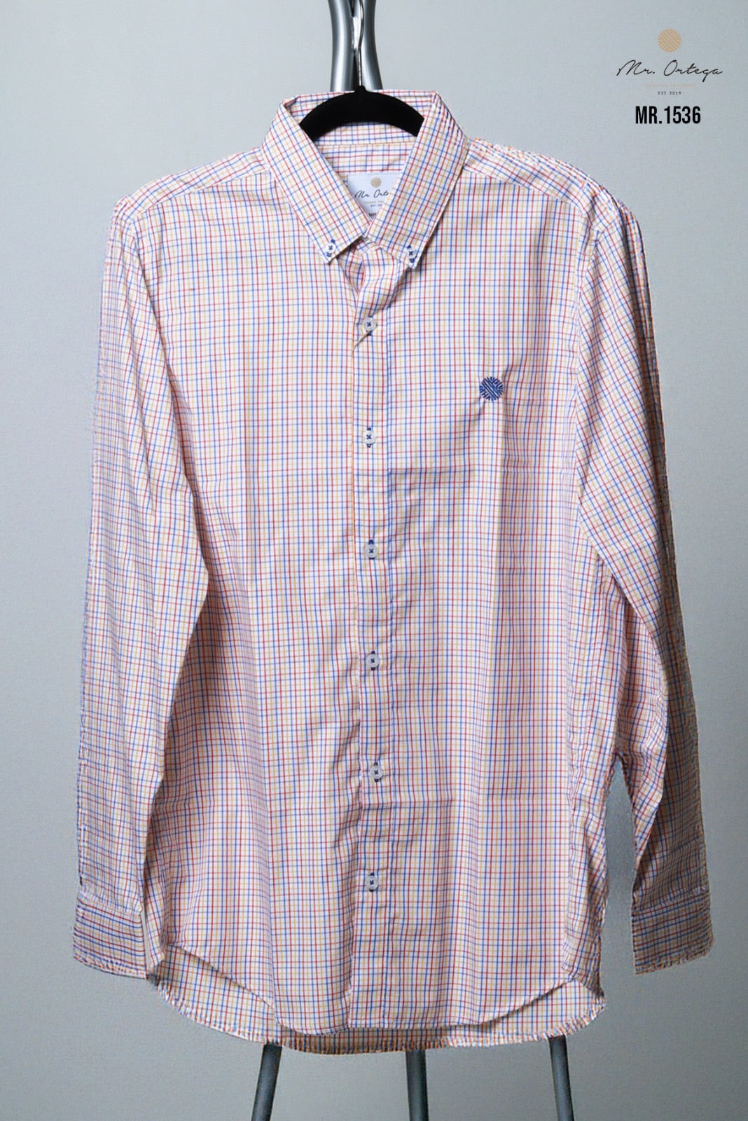 Camisa Mr Ortega cuadrada blanco