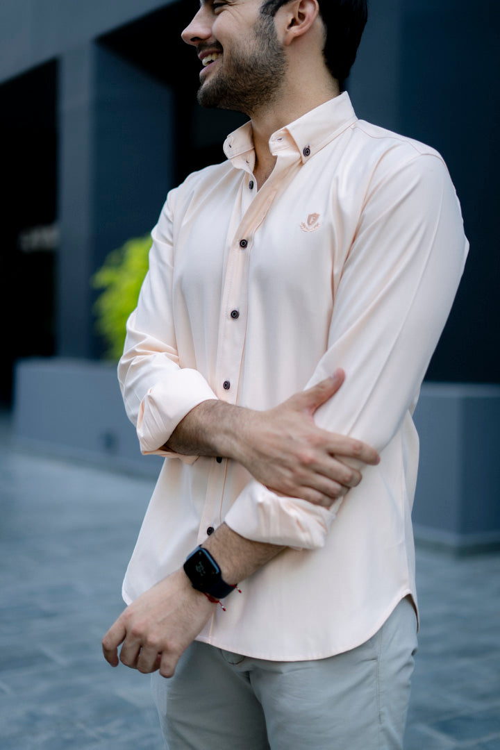 Camisa Fortrop lisa durazno