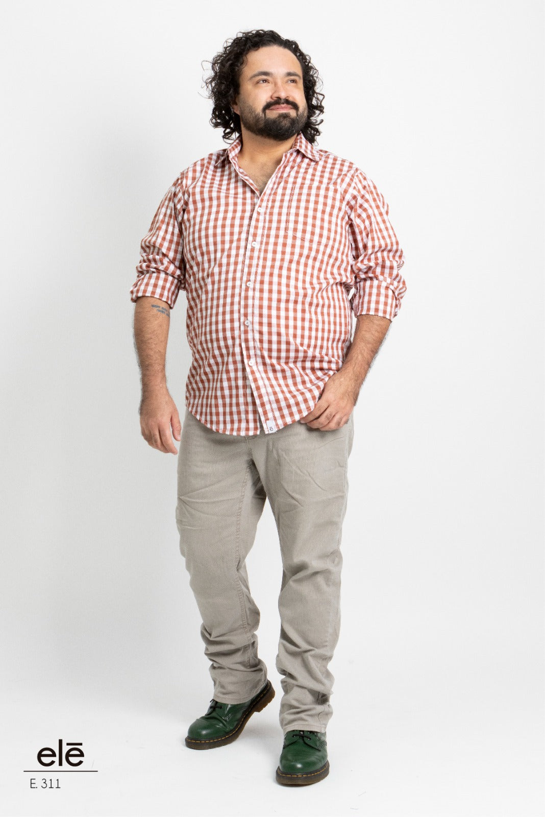 Camisa Ele cuadros rojo