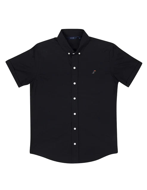 Camisa Tucane lisa negro manga corta