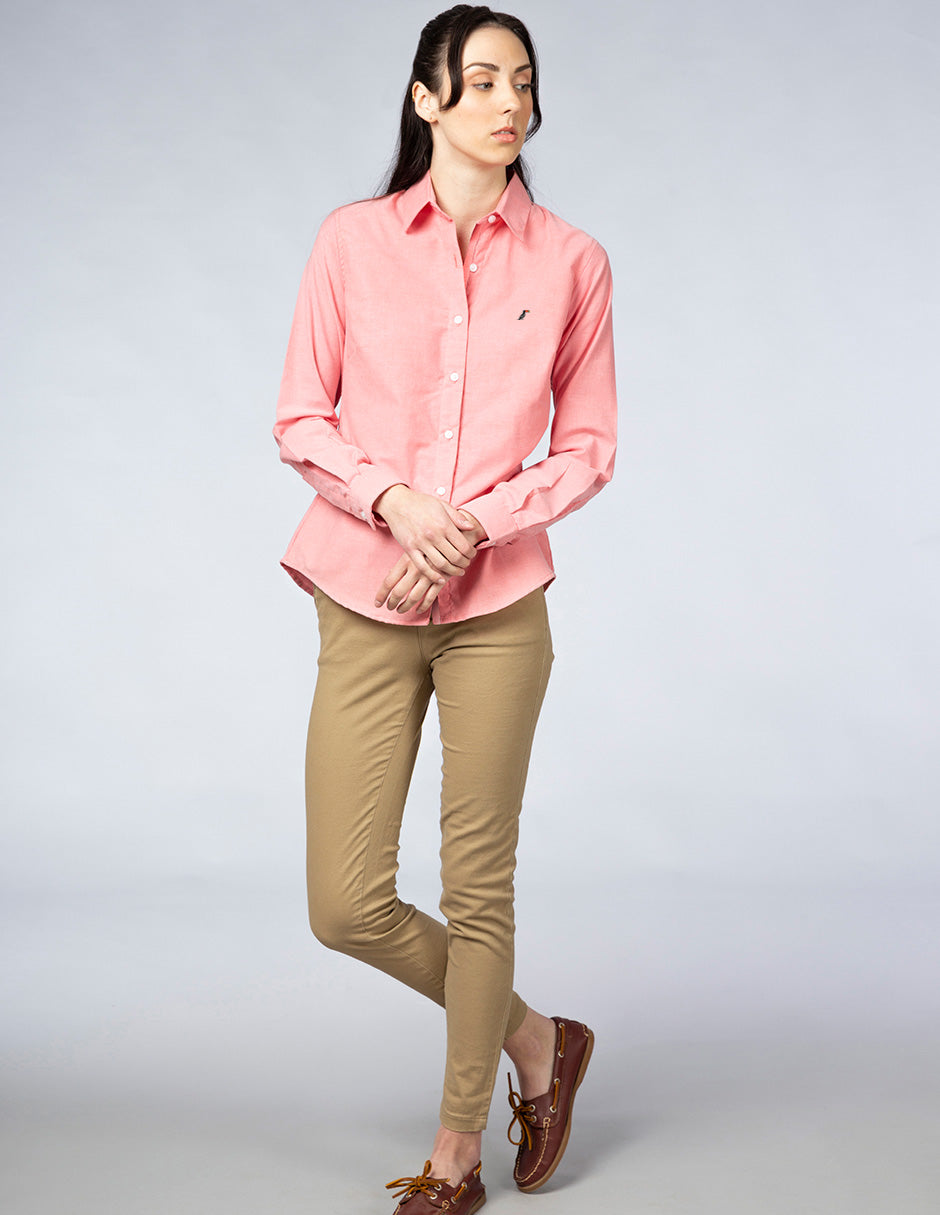 Camisa Tucane lisa coral
