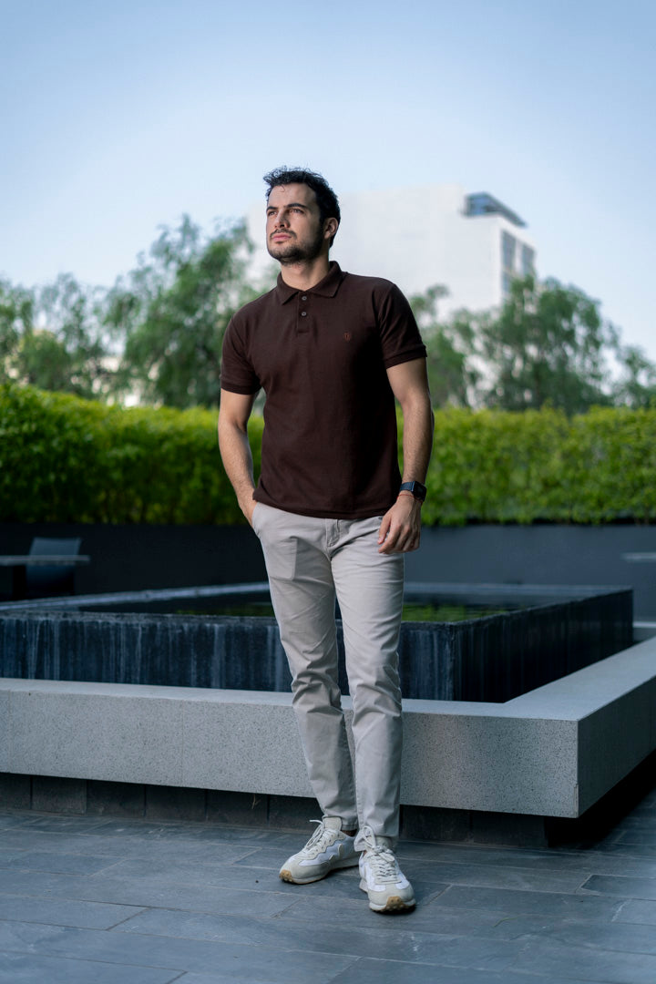 Polo Fortrop lisa cafe