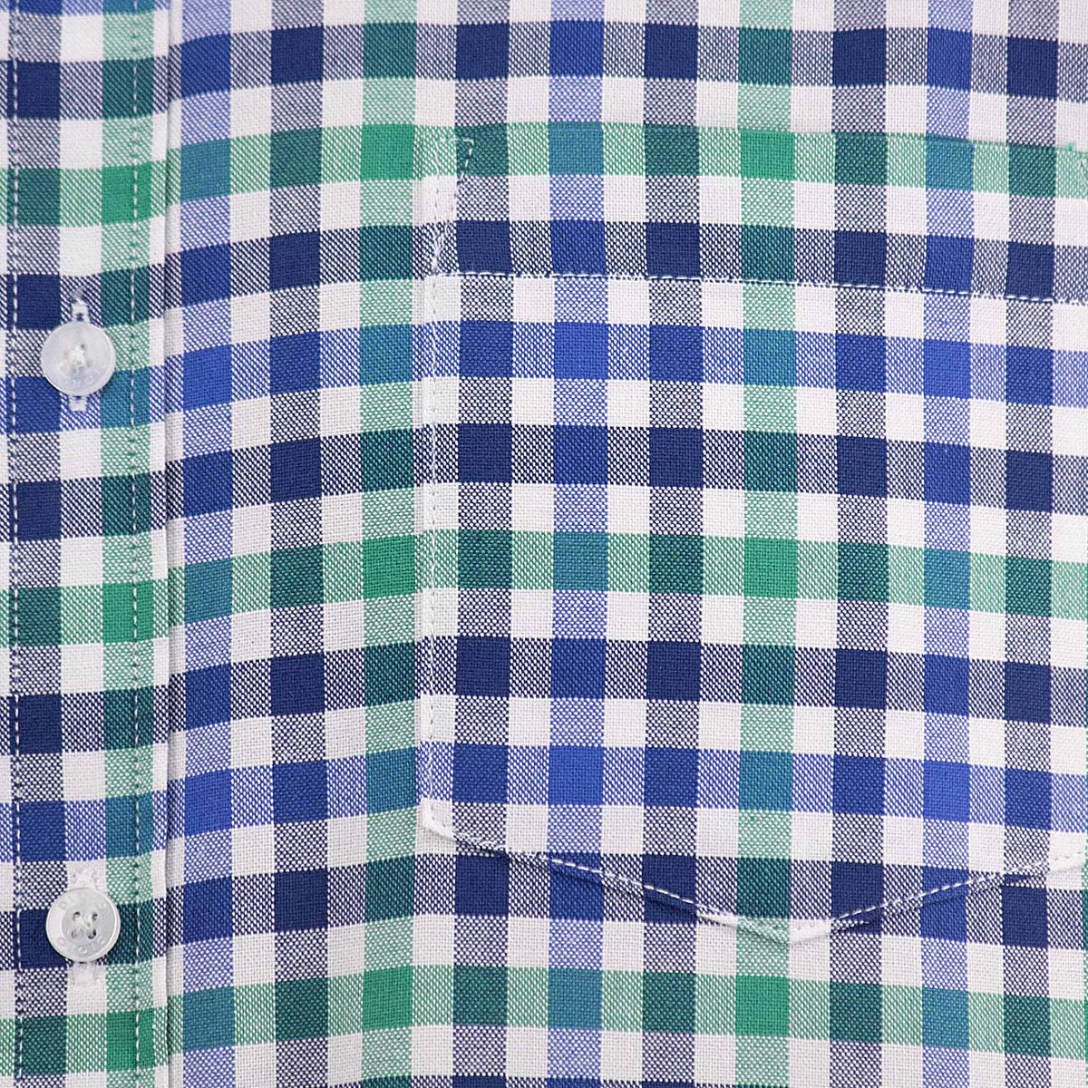 Camisa Dioro manga larga cuadros azul