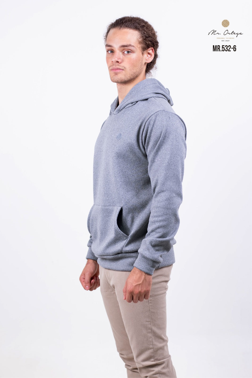 Sudadera Mr Ortega lisa gris