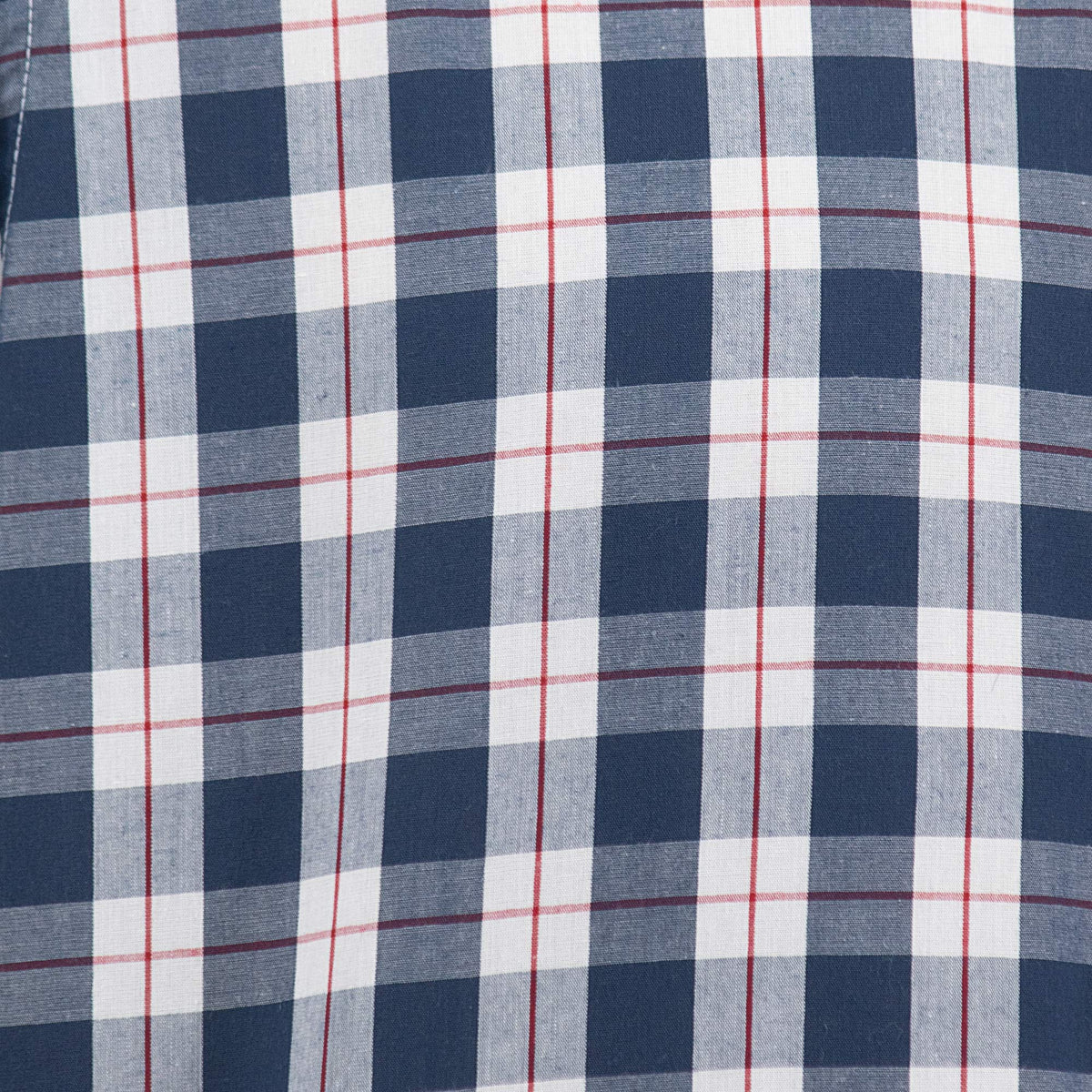 Camisa Dioro manga larga cuadros azul