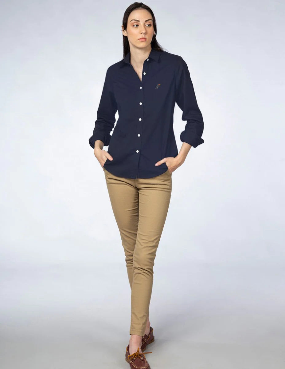 Camisa Tucane lisa marino