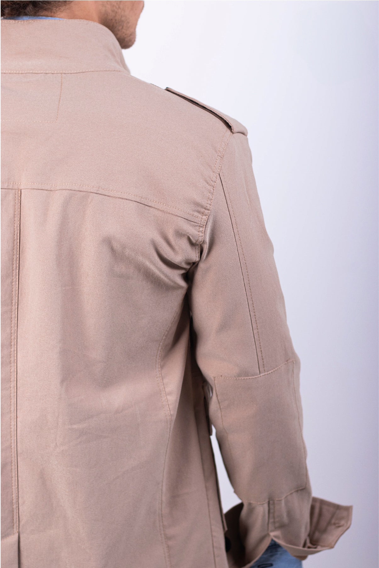 Chamarra Mr Ortega cazadora beige