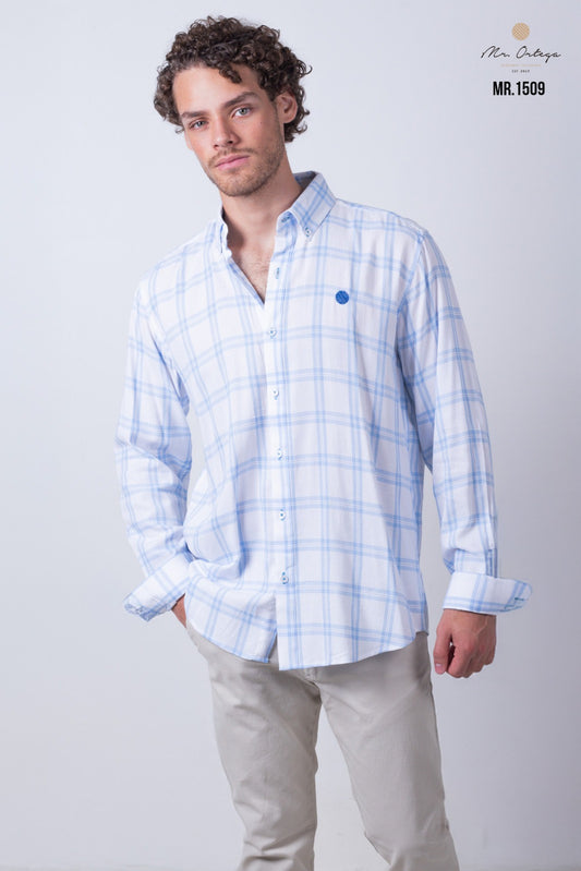 Camisa Mr Ortega lisa blanco