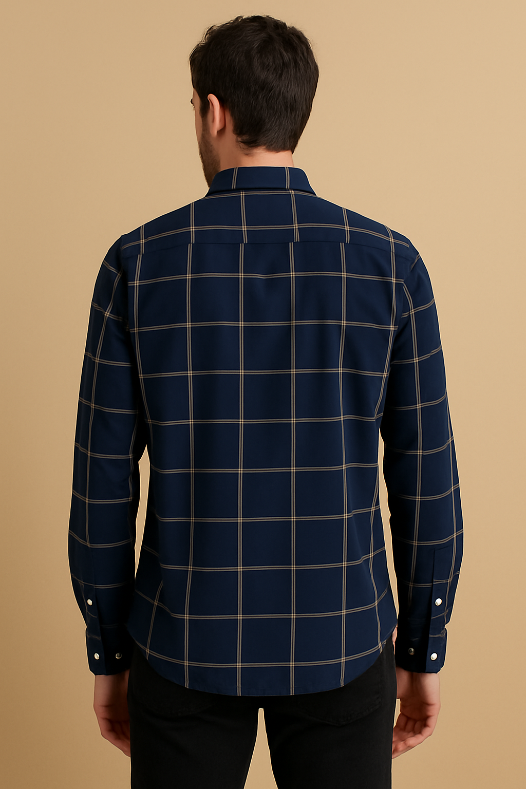 Camisa Mr Ortega cuadros marino