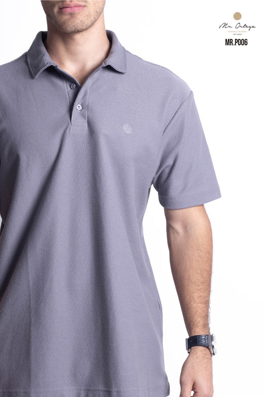Polo Mr Ortega lisa gris