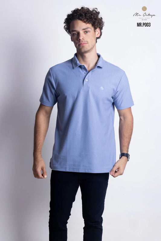 Polo Mr Ortega lisa cielo