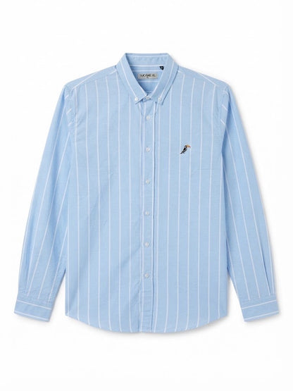 Camisa Tucane rayada azul