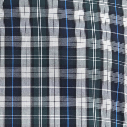 Camisa Dioro manga larga cuadros verde