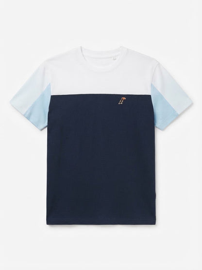 T-Shirt Tucane Colorblock Blanco