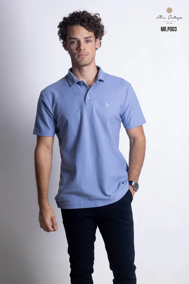 Polo Mr Ortega lisa cielo