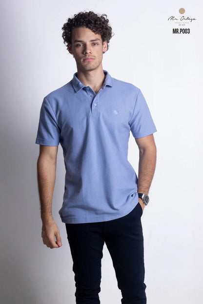 Polo Mr Ortega lisa cielo