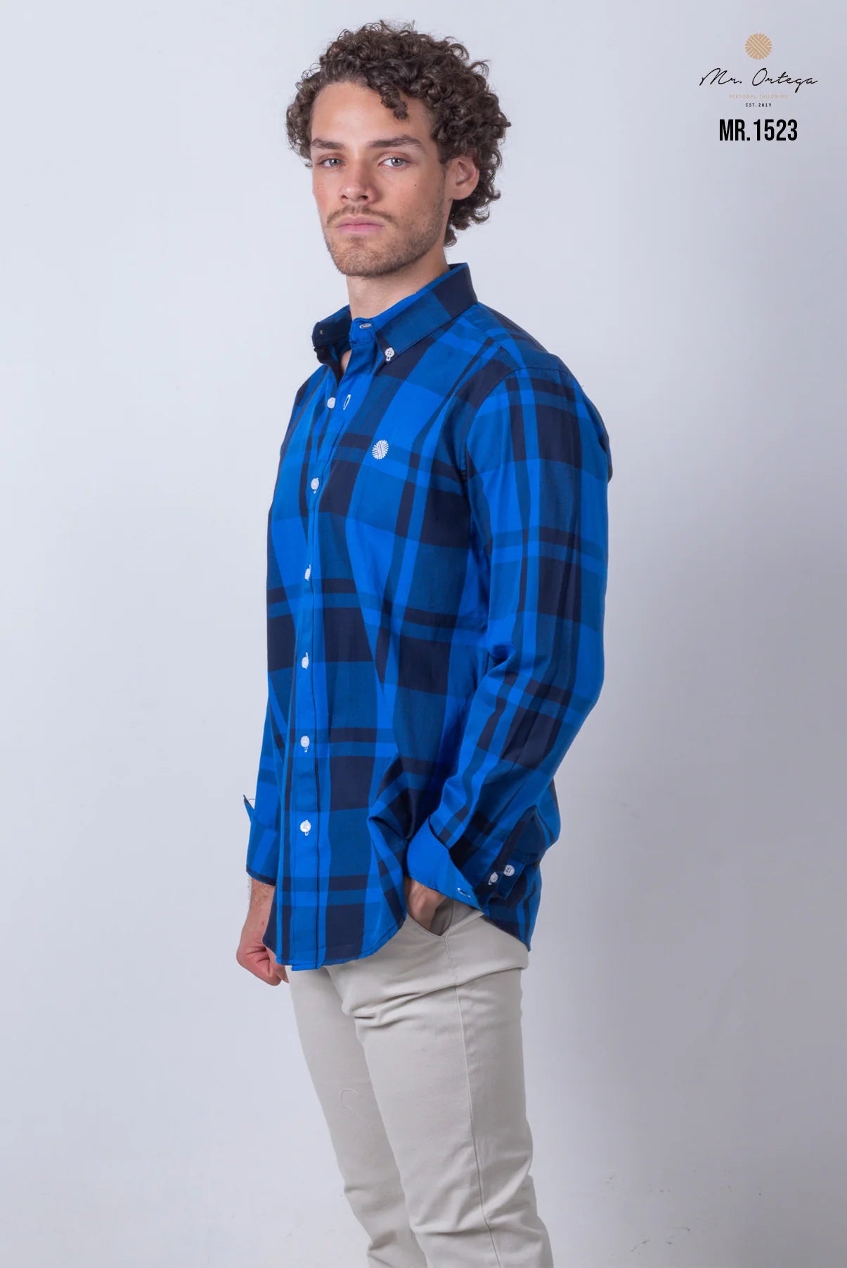 Camisa Mr Ortega cuadrada Rey