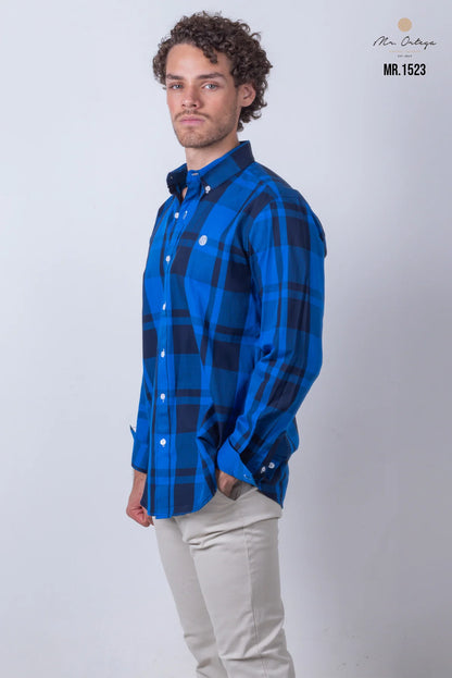 Camisa Mr Ortega cuadrada Rey