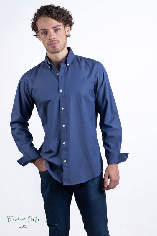 Camisa Frank Porter lisa petróleo
