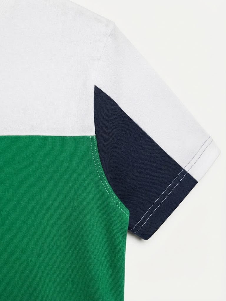 T-Shirt Tucane Colorblock Jade
