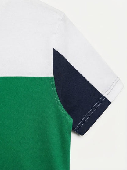 T-Shirt Tucane Colorblock Jade