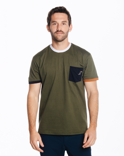 T-Shirt Tucane Bloques Olivo