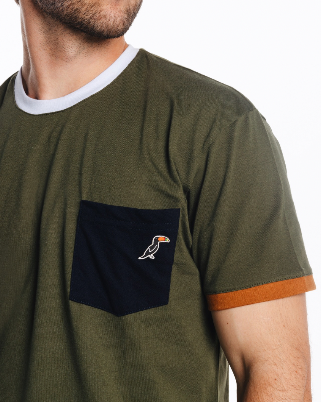 T-Shirt Tucane Bloques Olivo