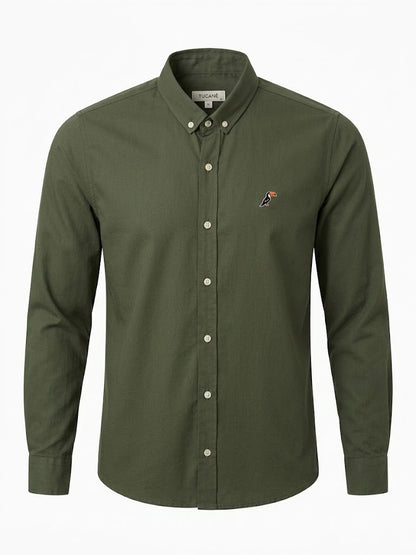 Camisa Tucane lisa olivo
