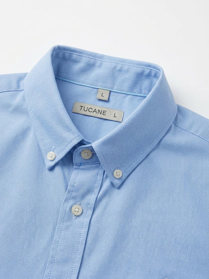 Camisa Tucane lisa Azul manga corta