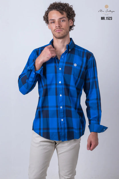 Camisa Mr Ortega cuadrada Rey