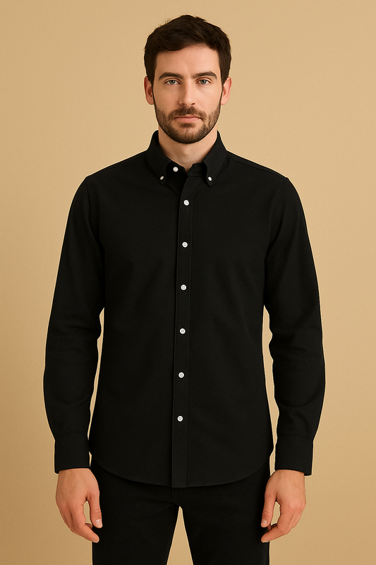 Camisa Frank Porter lisa negro