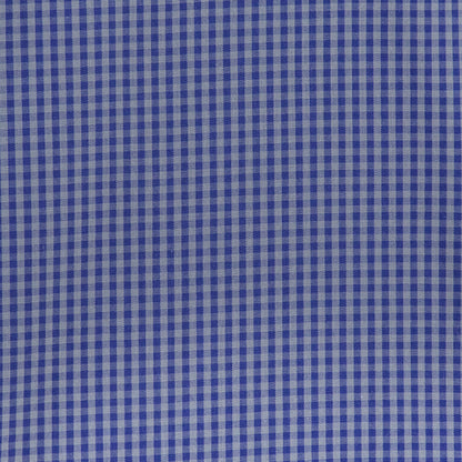 Camisa Dioro manga larga cuadros azul