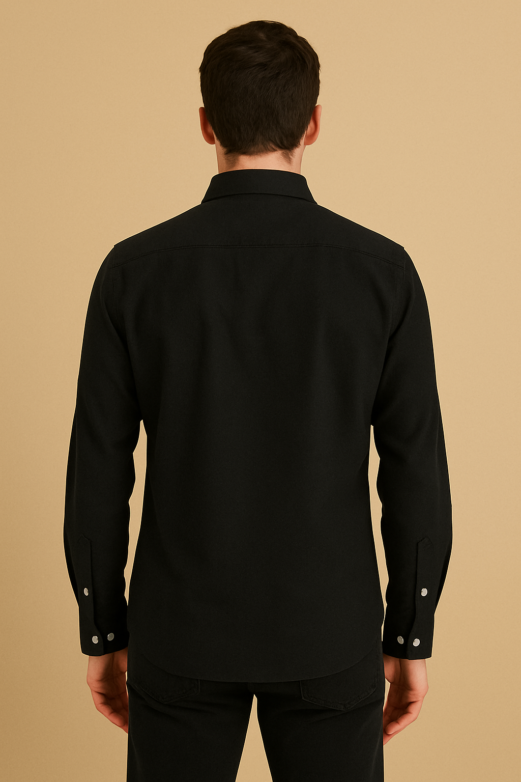 Camisa Frank Porter lisa negro
