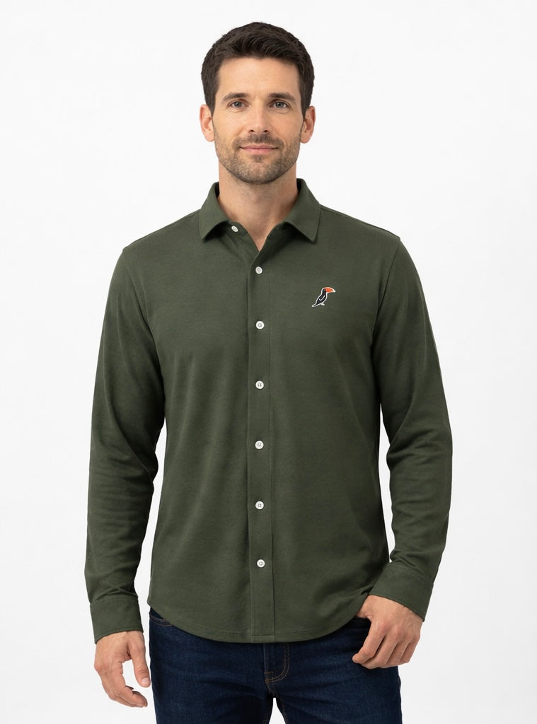 Camisa Tucane Pique Jade