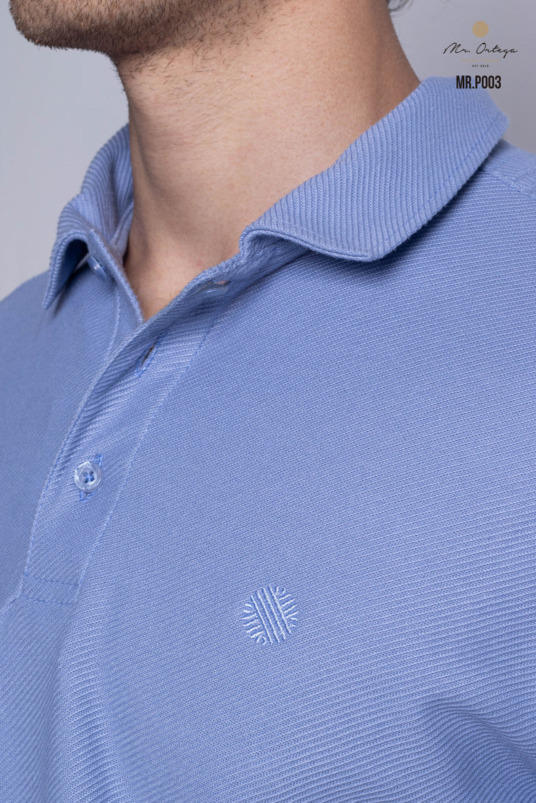Polo Mr Ortega lisa cielo