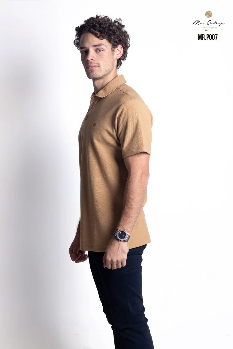 Polo Mr Ortega lisa mostaza