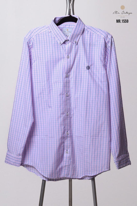 Camisa Mr Ortega lisa rosa