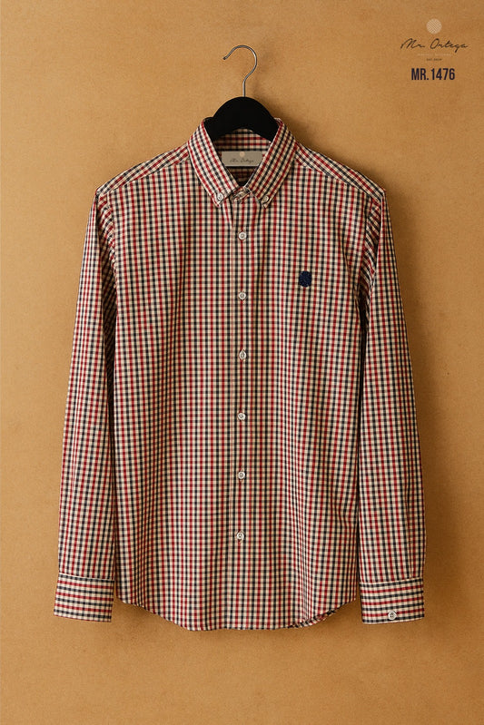 Camisa Mr Ortega cuadrada multicolor