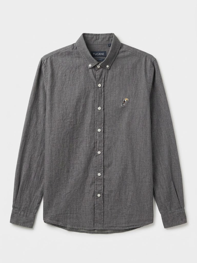 Camisa Tucane mezclilla gris